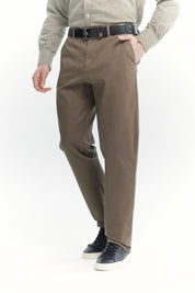Pantalón Hombre Calce Recto Café