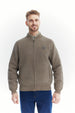 Sweater Hombre Cuello Con Cierre Café