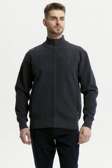 Sweater Hombre Cuello Con Cierre Azul Marino