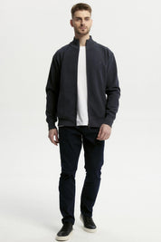 Sweater Hombre Cuello Con Cierre Azul Marino