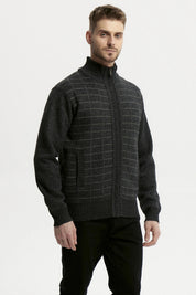Sweater Hombre Cuello Con Cierre Marengo