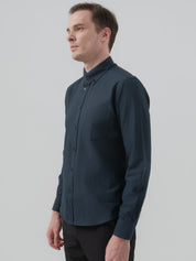 Camisa Hombre Regular Azul Oscuro