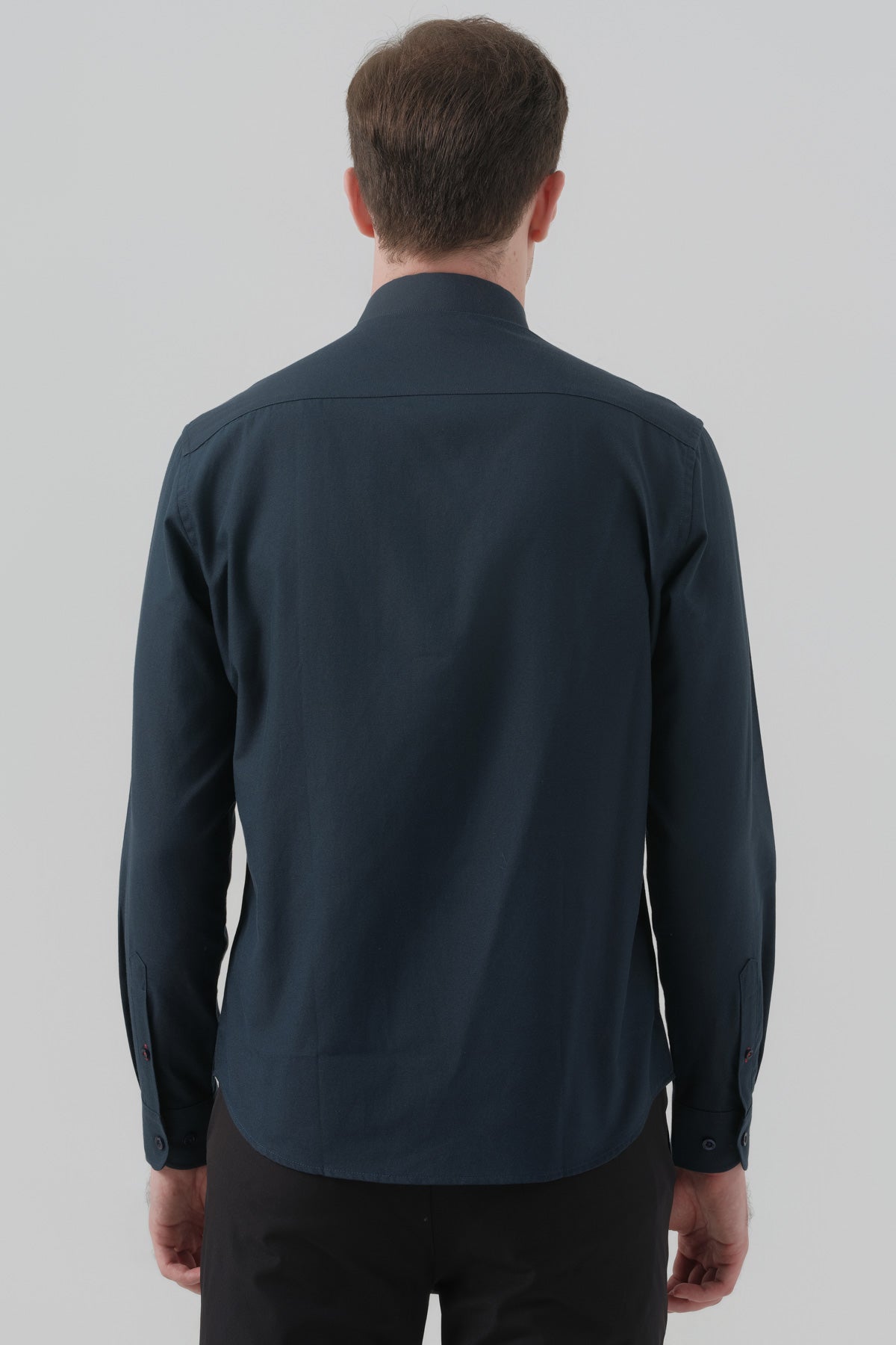 Camisa Hombre Regular Azul Oscuro