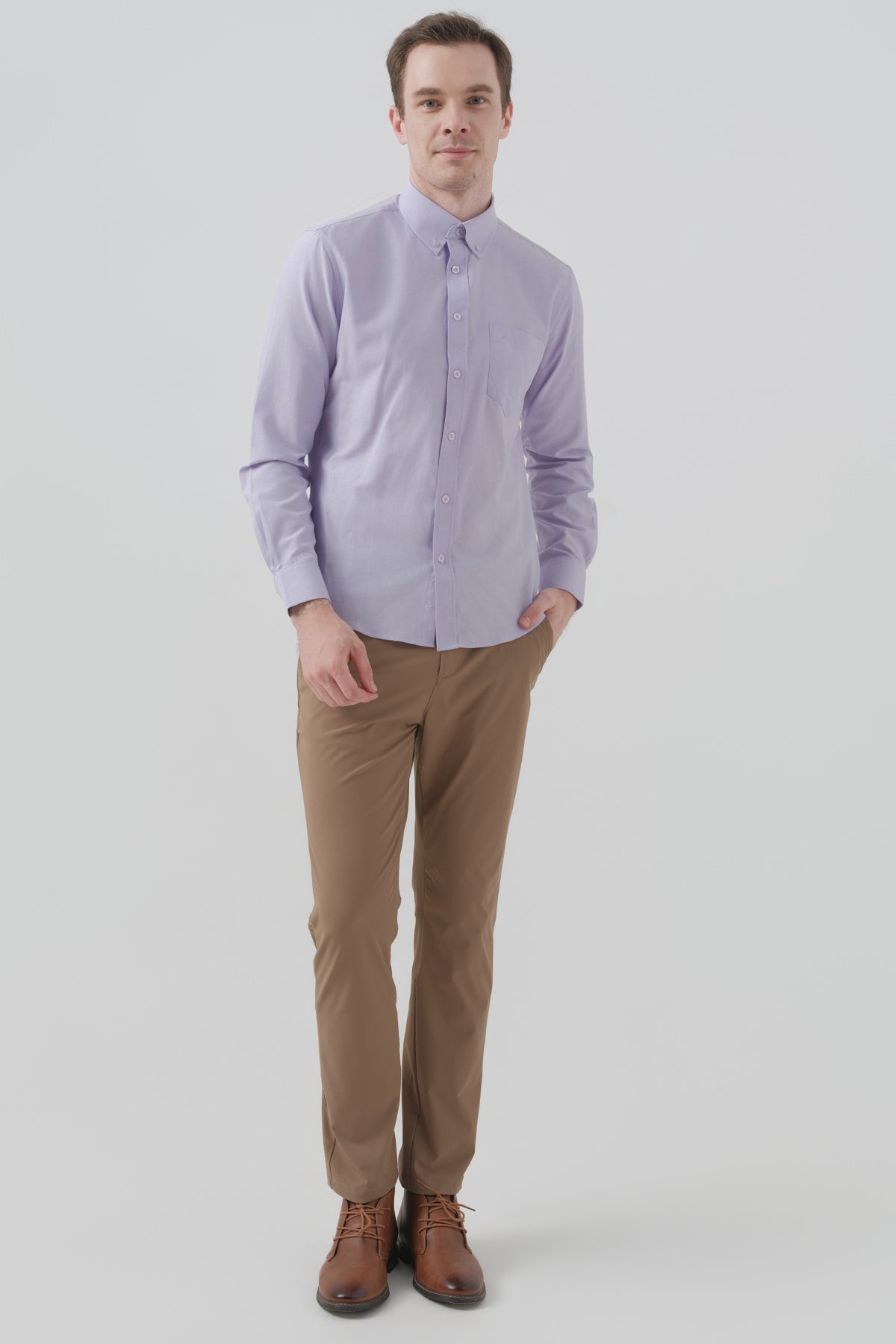 Camisa Hombre Regular Lila