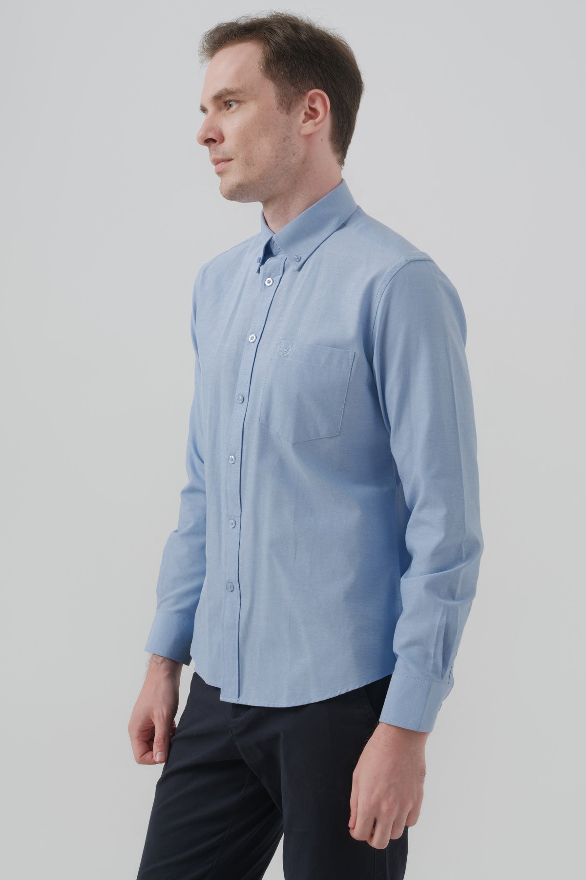 Camisa Hombre Regular Celeste
