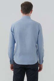 Camisa Hombre Regular Celeste