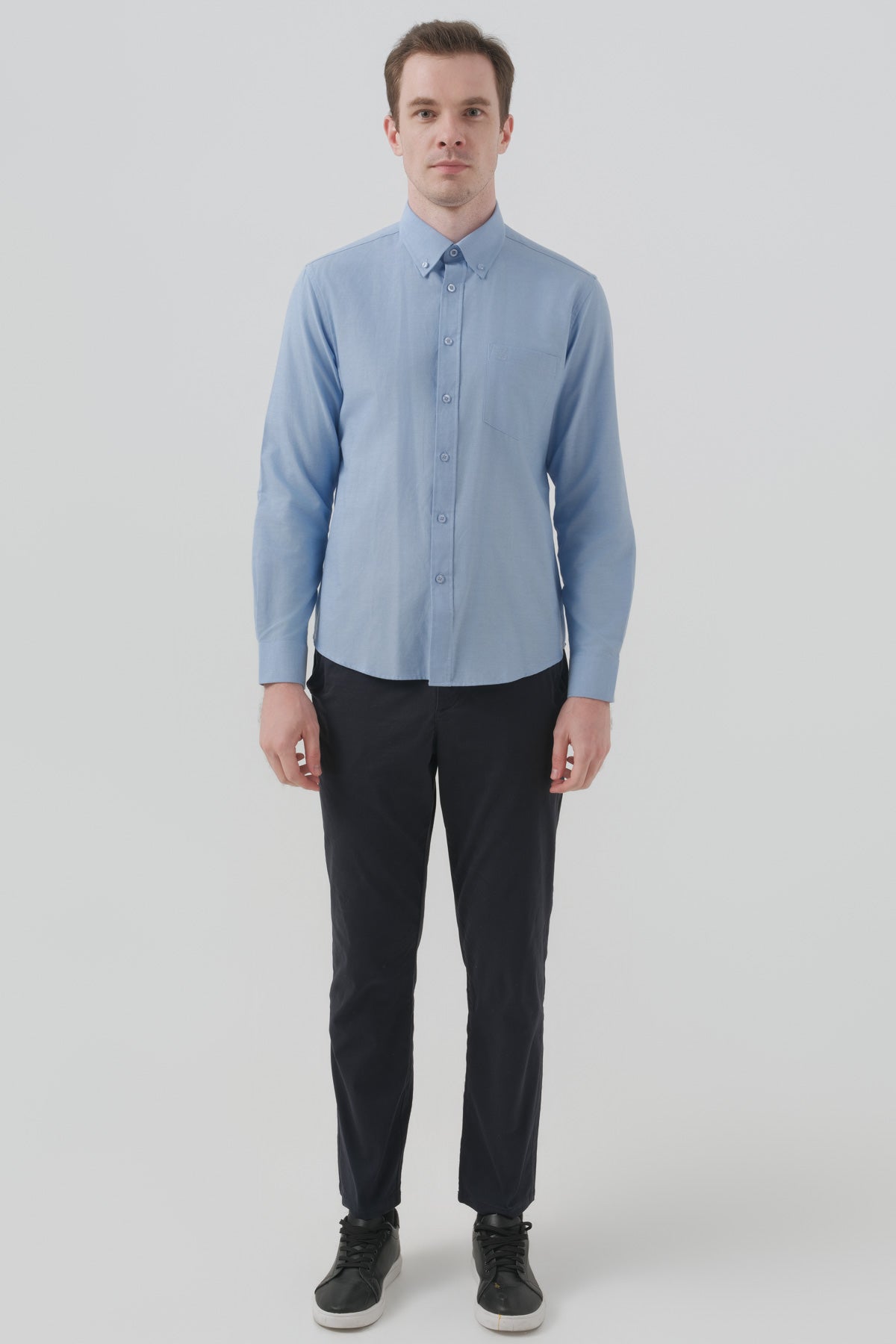 Camisa Hombre Regular Celeste