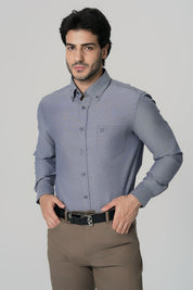 Camisa Regular Hombre Azul
