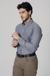 Camisa Regular Hombre Azul