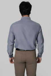 Camisa Regular Hombre Azul