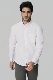 Camisa Regular Hombre Blanco