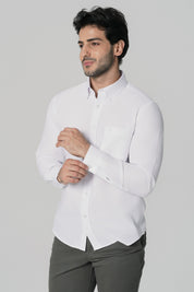 Camisa Regular Hombre Blanco