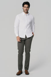 Camisa Regular Hombre Blanco