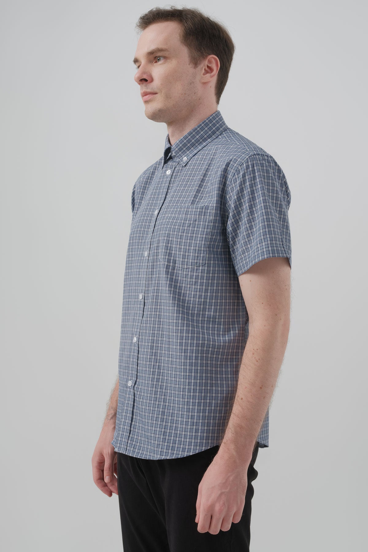 Camisa Classic Hombre Azul Denim