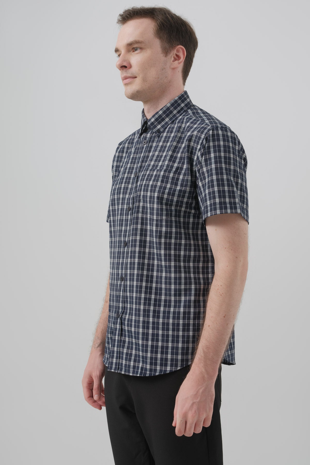 Camisa Classic Hombre Azul Marino
