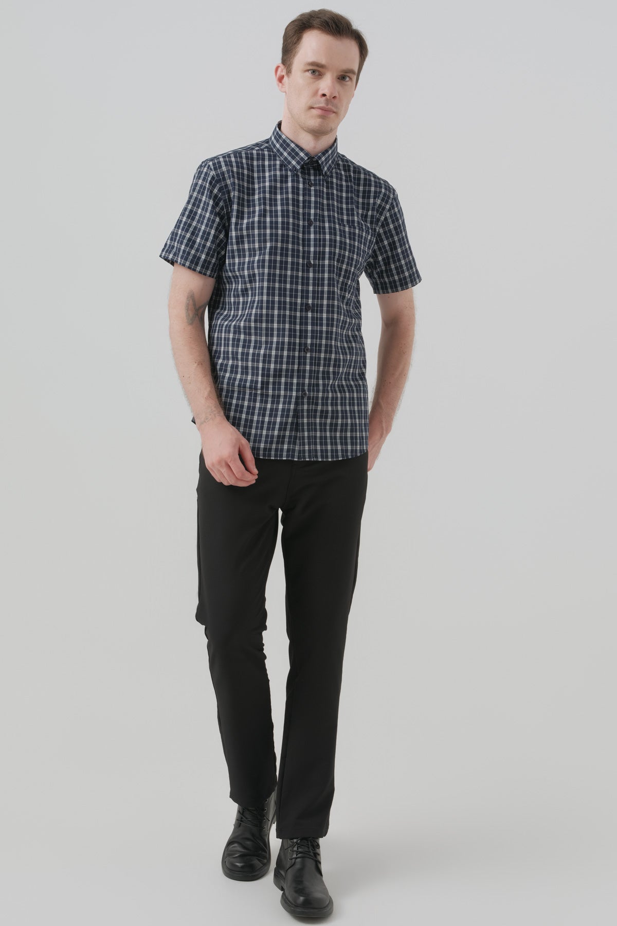 Camisa Classic Hombre Azul Marino