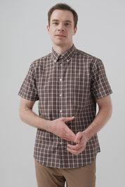 Camisa Classic Hombre Café