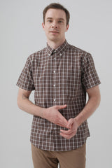 Camisa Classic Hombre Café