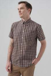 Camisa Classic Hombre Café