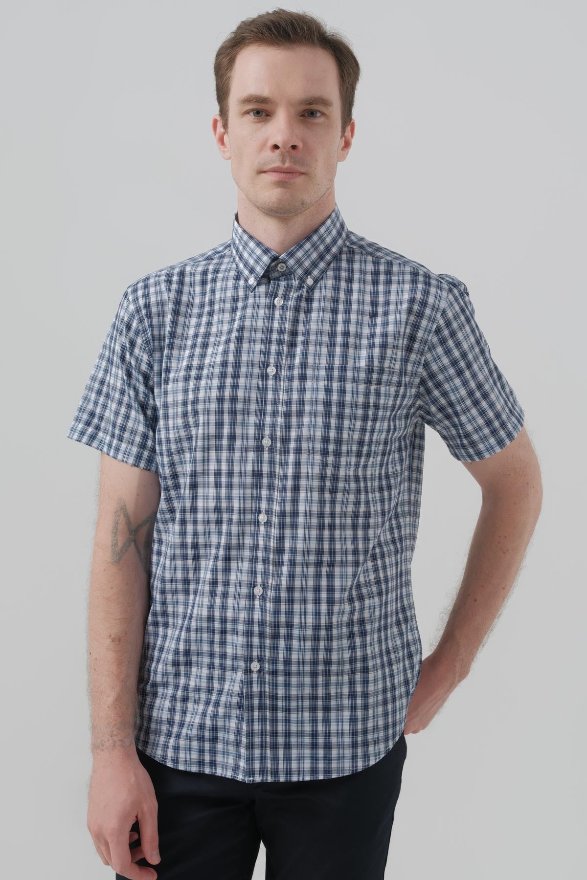 Camisa Classic Hombre Azulino