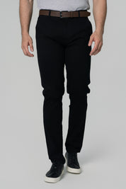 Pantalón Calce Recto Hombre Negro