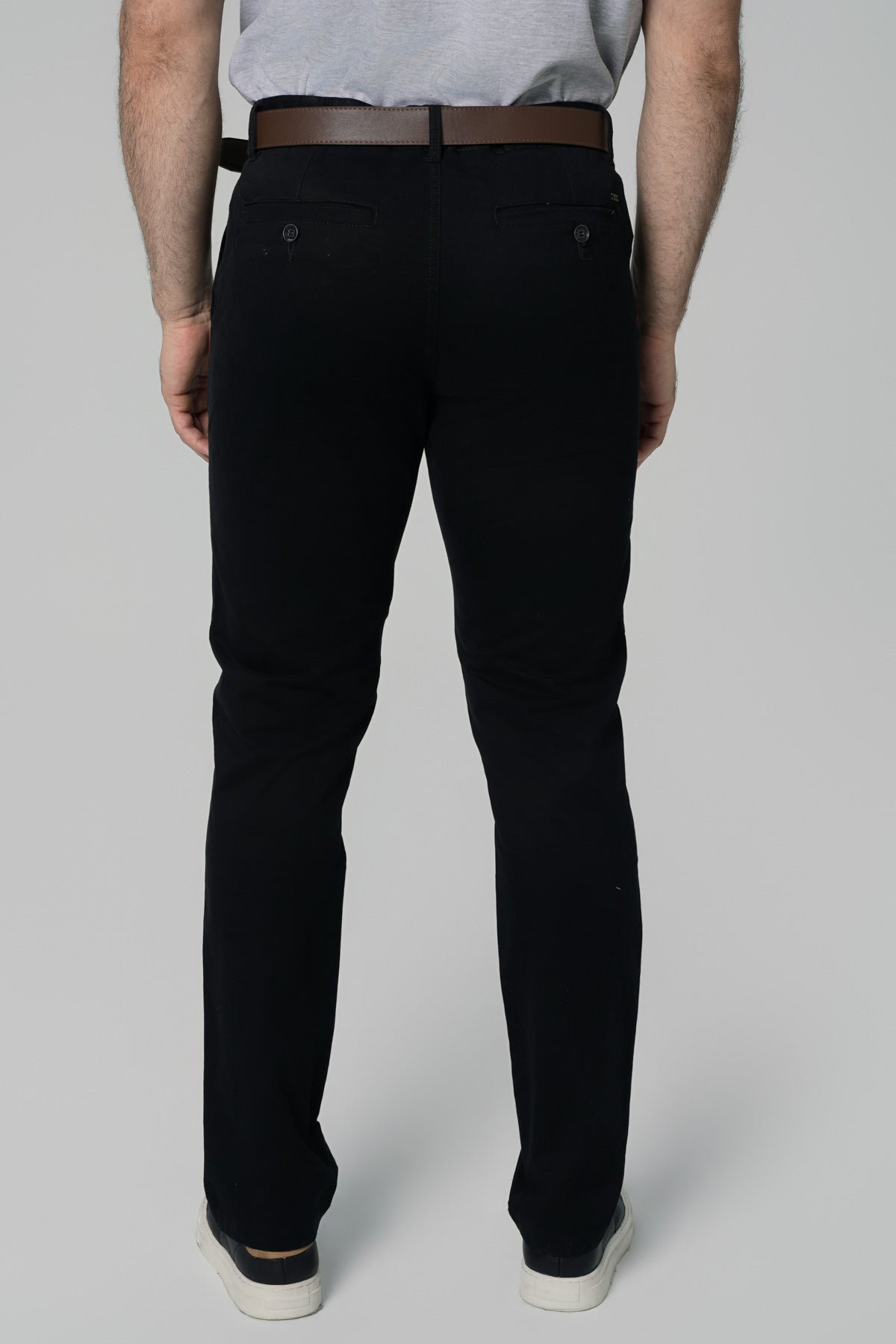 Pantalón Calce Recto Hombre Negro