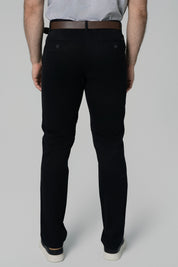 Pantalón Calce Recto Hombre Negro