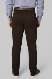 Pantalón Calce Recto Hombre Café
