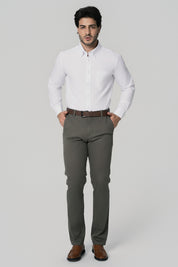 Pantalón Calce Recto Hombre Kaki