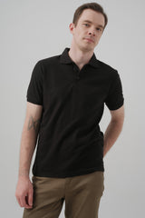 Polera Hombre Regular Negro
