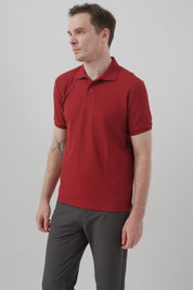 Polera Hombre Regular Burdeo