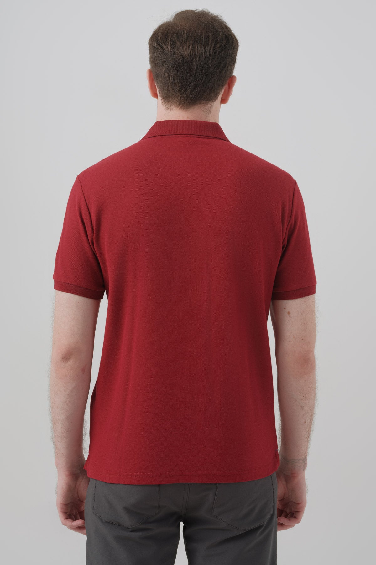 Polera Hombre Regular Burdeo