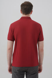 Polera Hombre Regular Burdeo