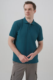 Polera Hombre Regular Petroleo