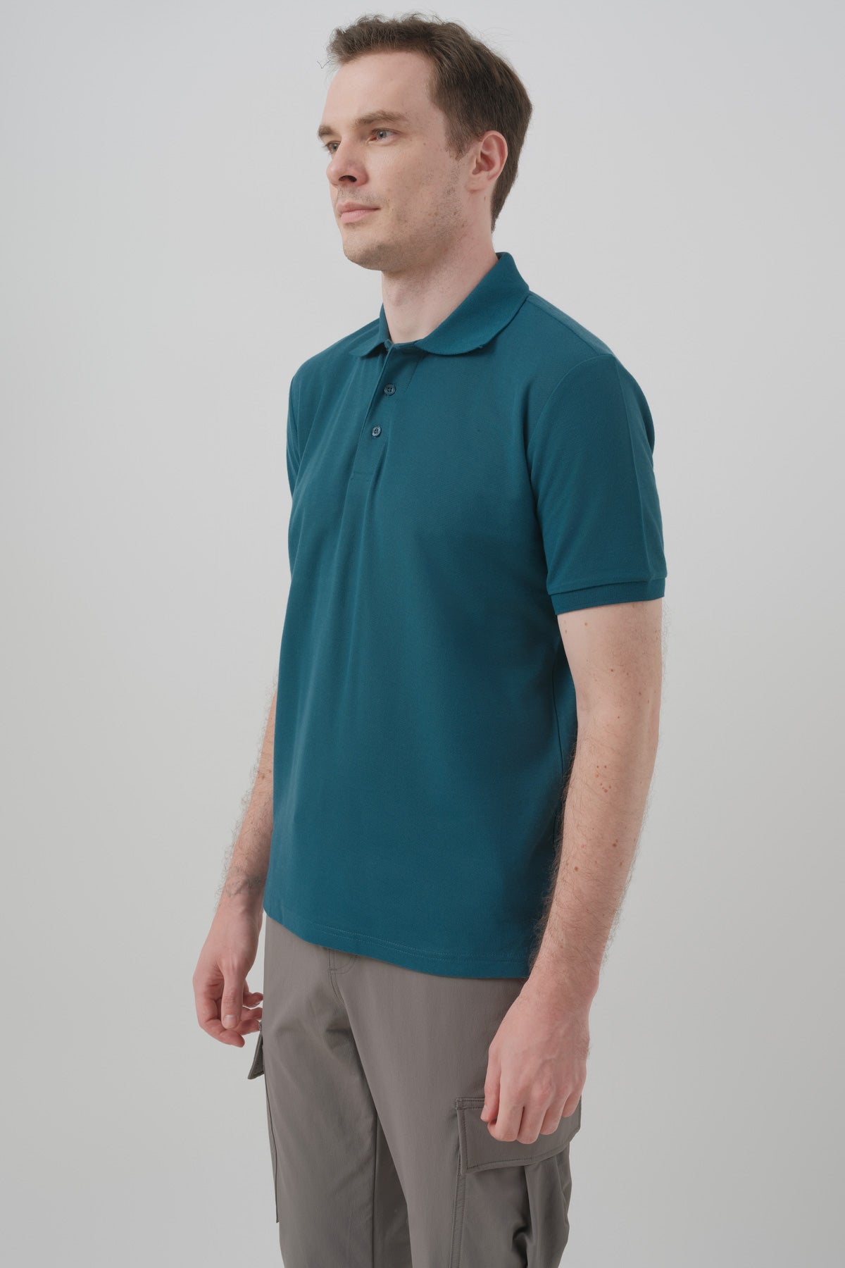 Polera Hombre Regular Petroleo