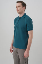 Polera Hombre Regular Petroleo
