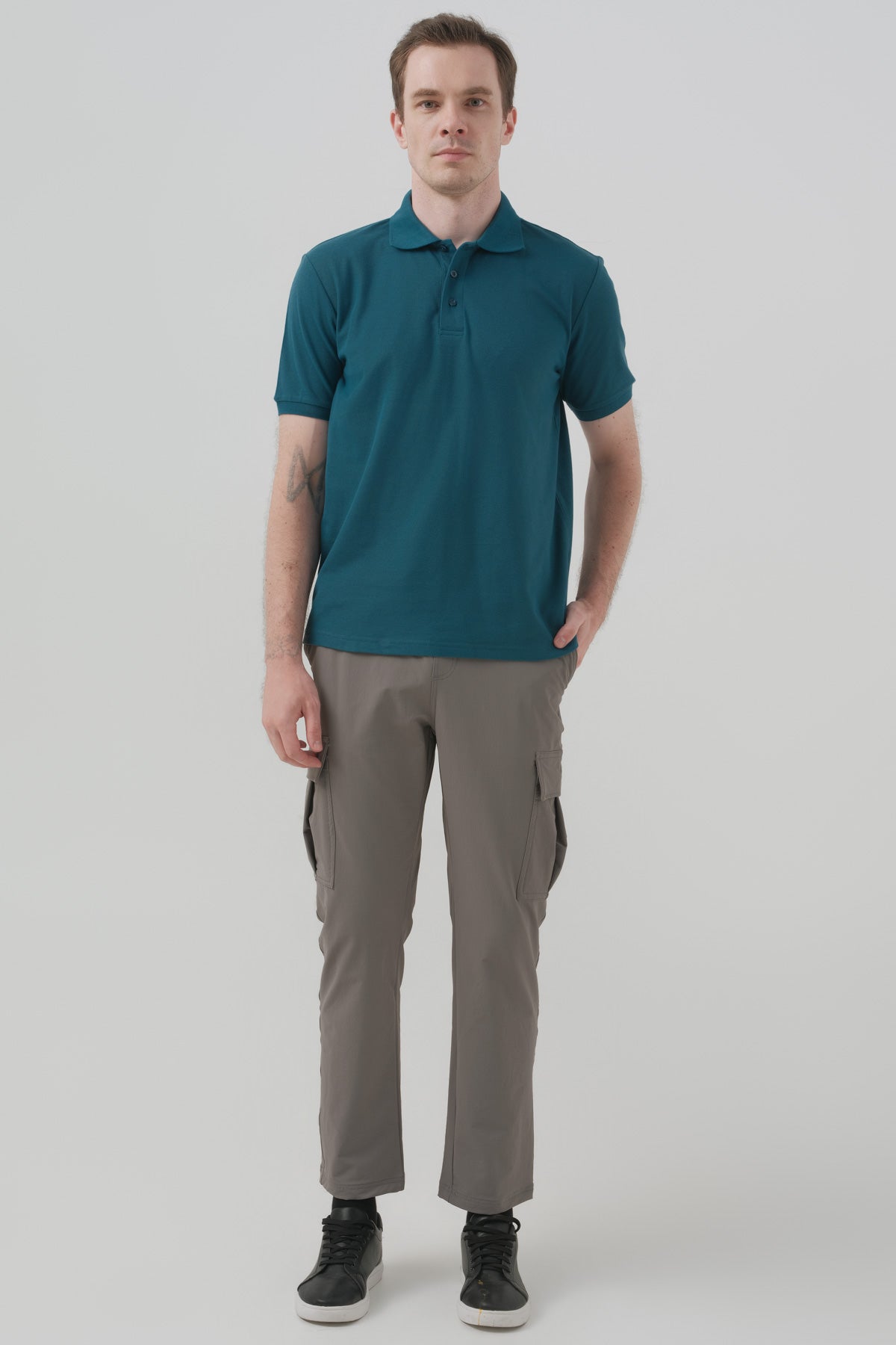 Polera Hombre Regular Petroleo