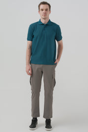 Polera Hombre Regular Petroleo