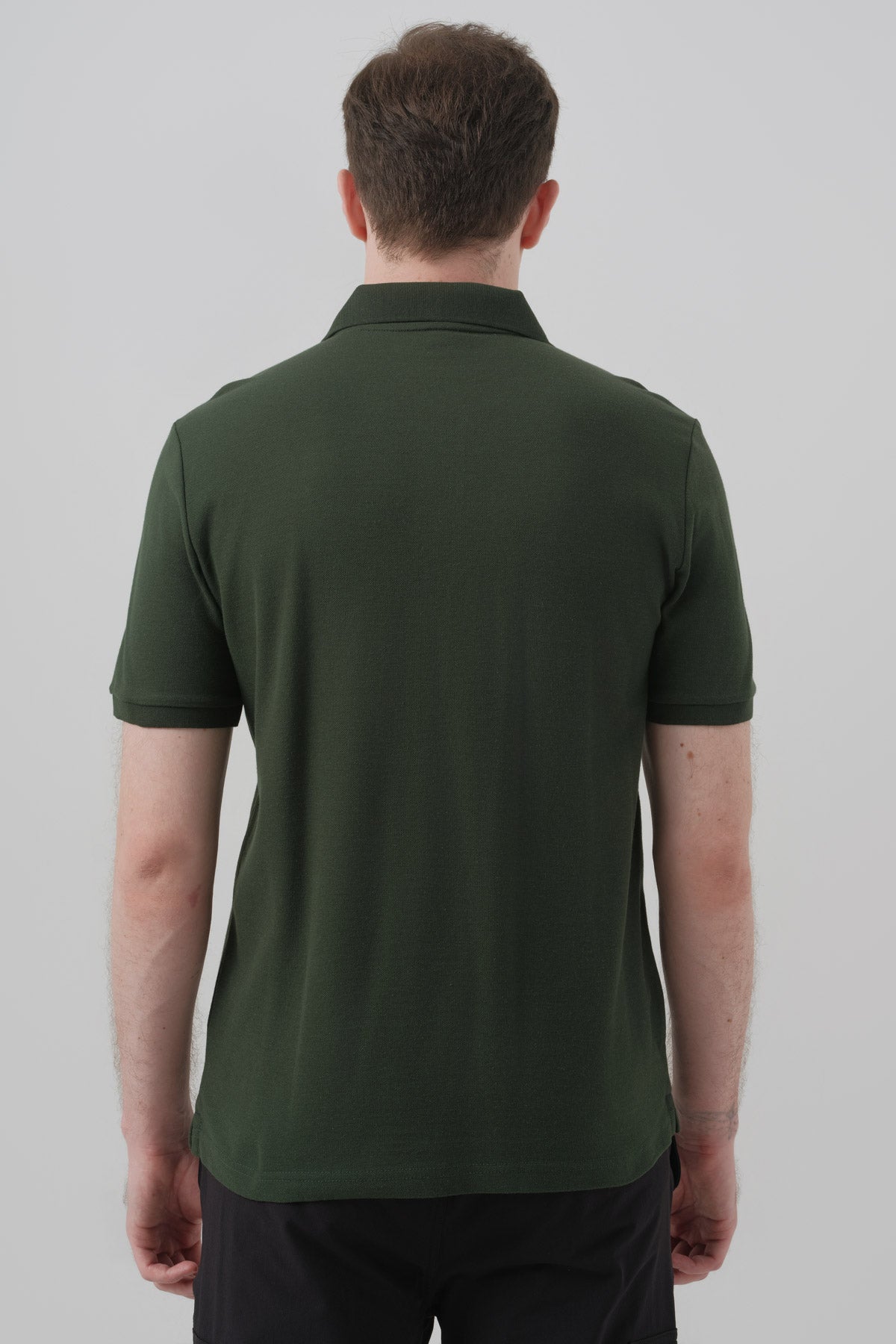 Polera Hombre Regular Verde Militar