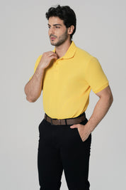 Polera Regular Hombre Amarillo
