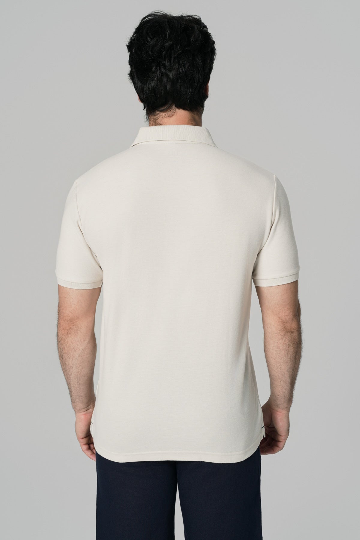 Polera Regular Hombre Beige