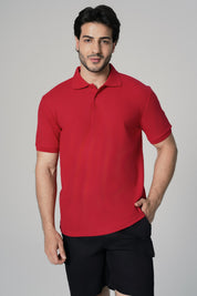 Polera Regular Hombre Rojo