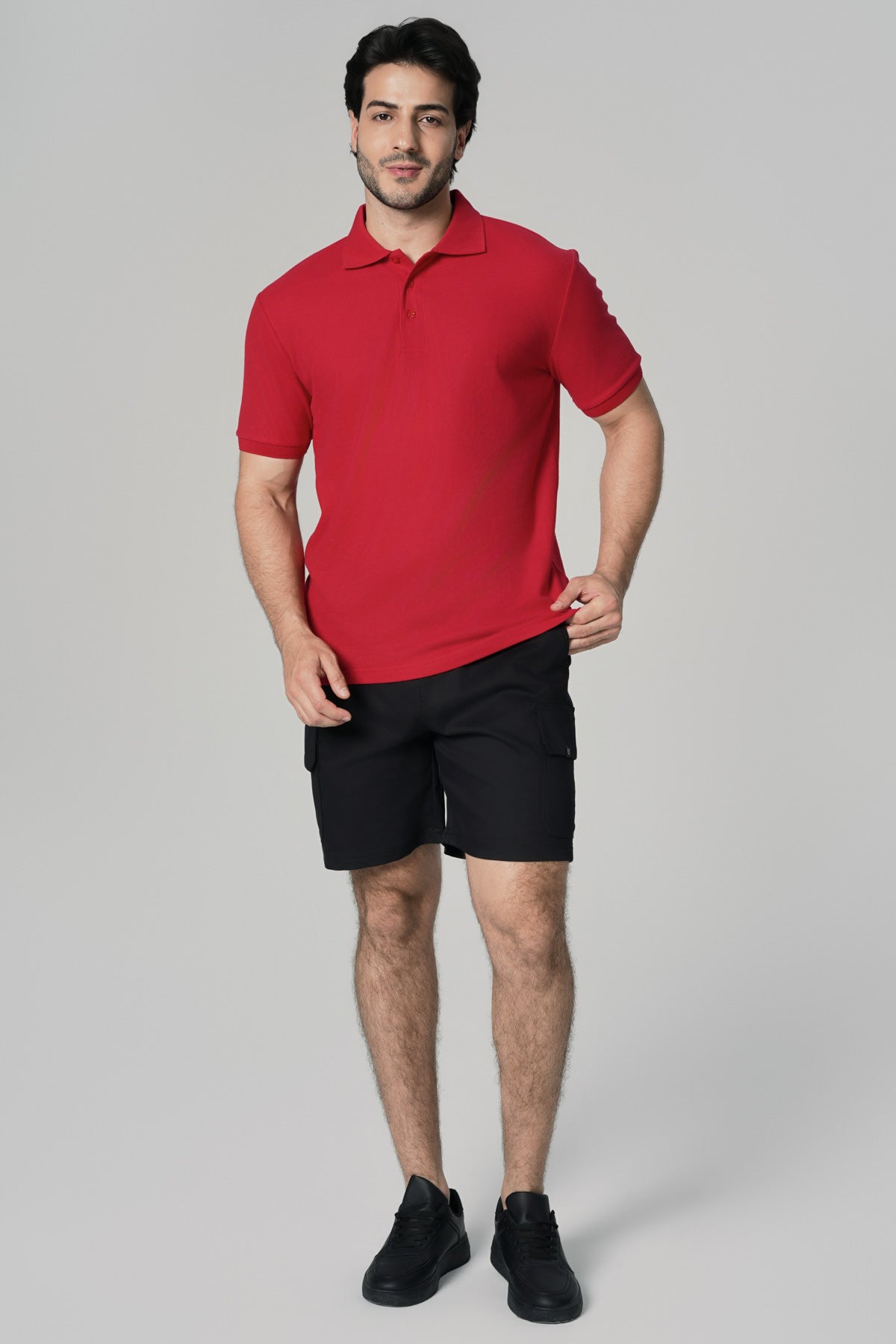 Polera Regular Hombre Rojo