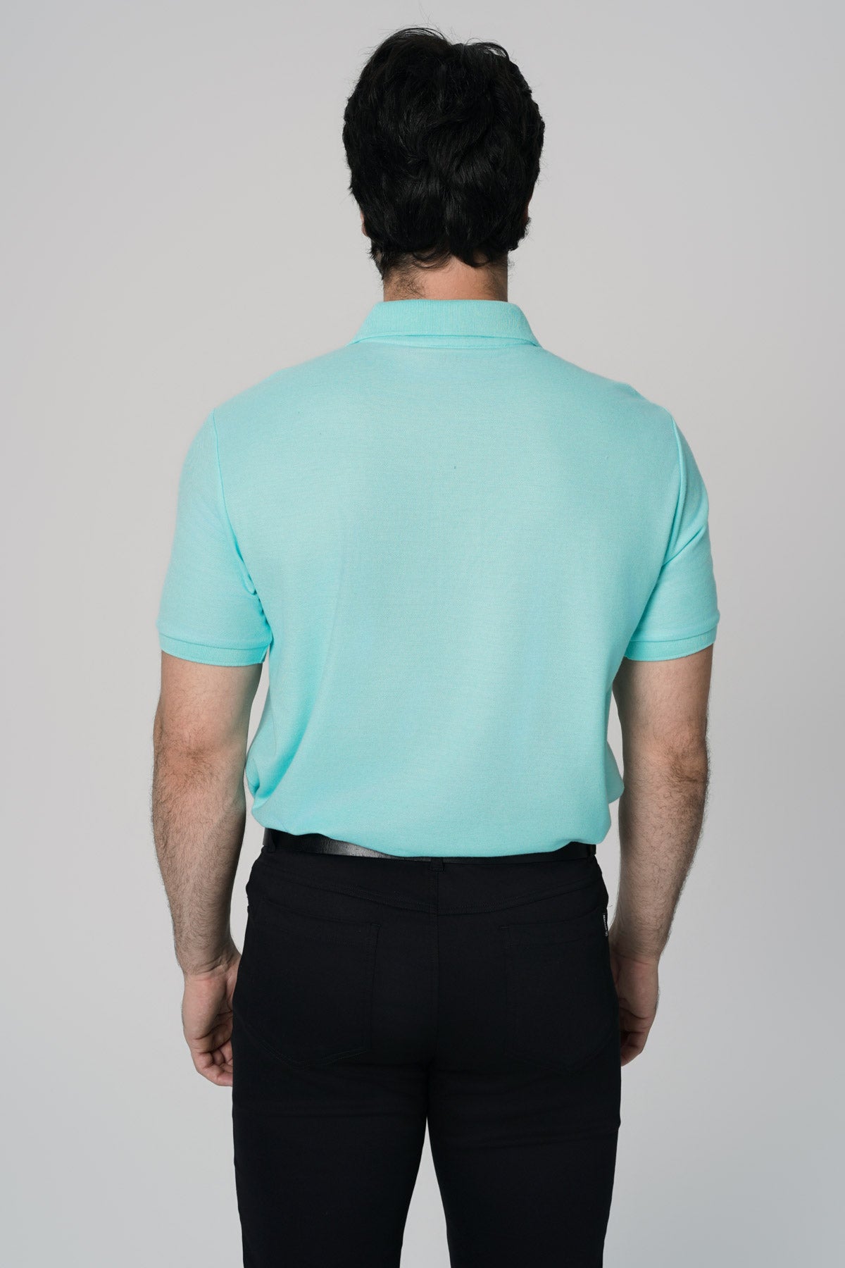 Polera Regular Hombre Turquesa