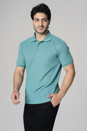 Polera Regular Hombre Azul