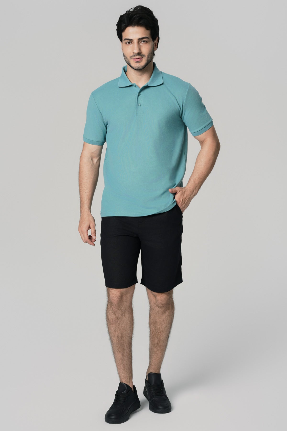 Polera Regular Hombre Azul
