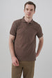 Polera Hombre Regular Marrón