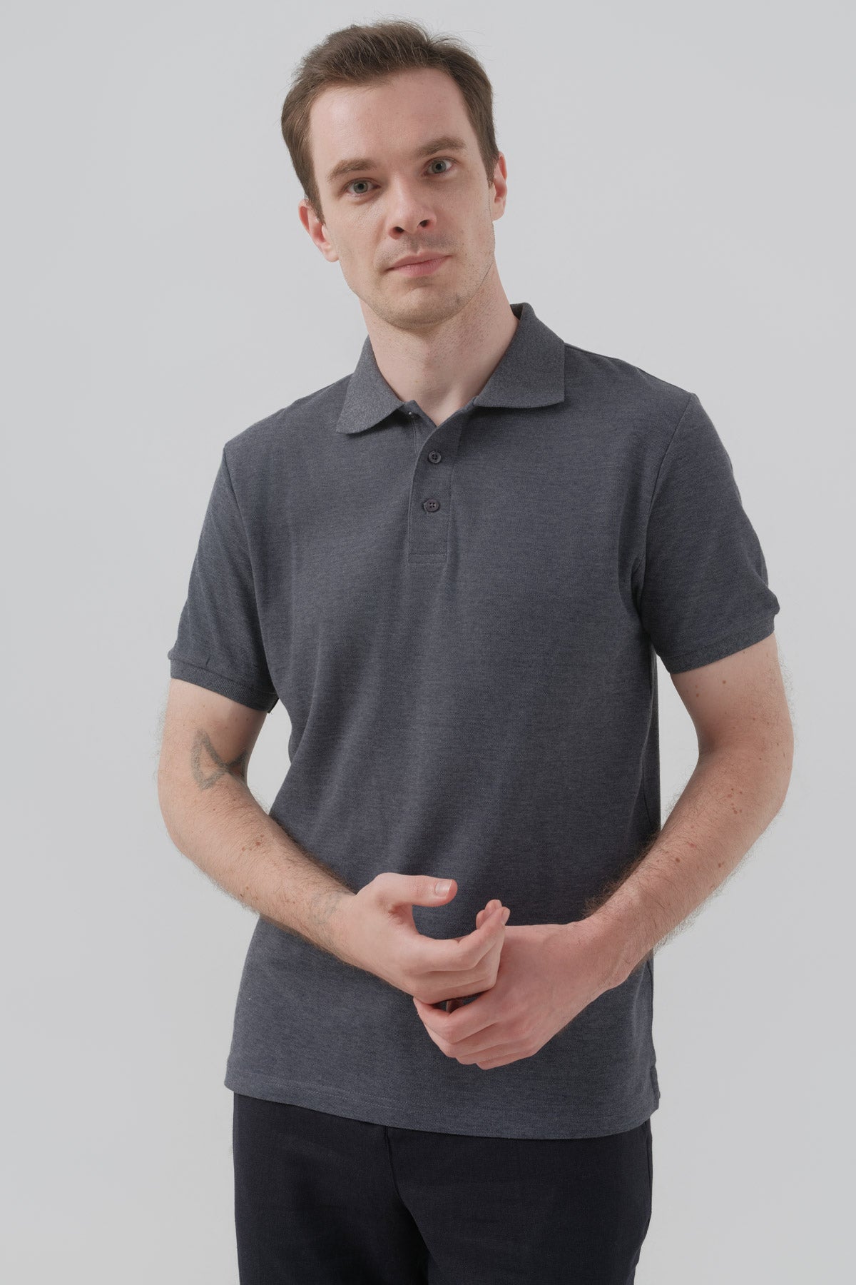 Polera Hombre Regular Azul