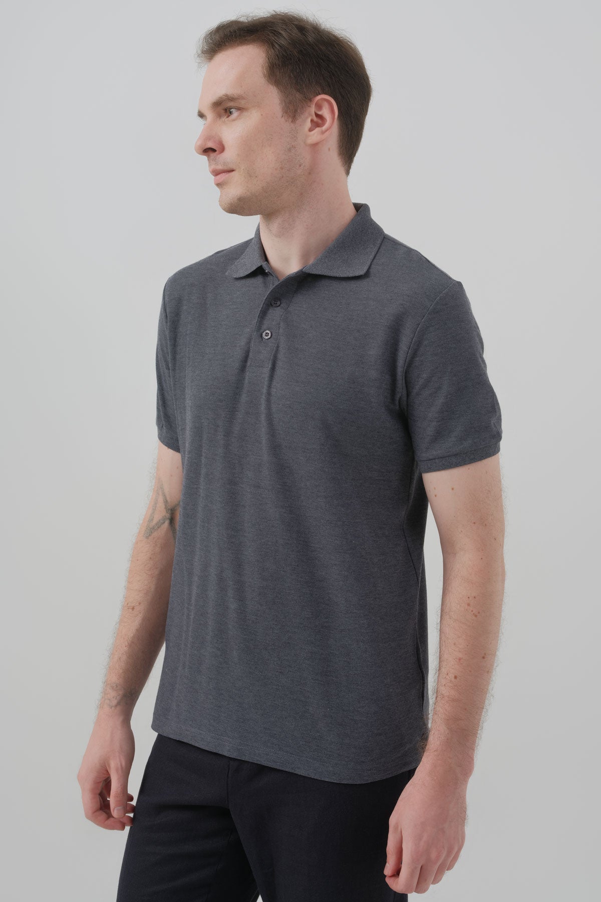 Polera Hombre Regular Azul