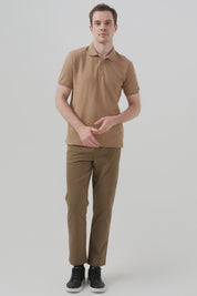 Polera Hombre Regular Beige